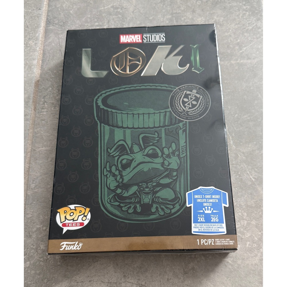 Marvel Loki Frog of Thunder Funko Pop Tees Shirt Limited Edition Gray 2XL New